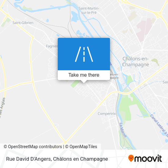 Rue David D'Angers map