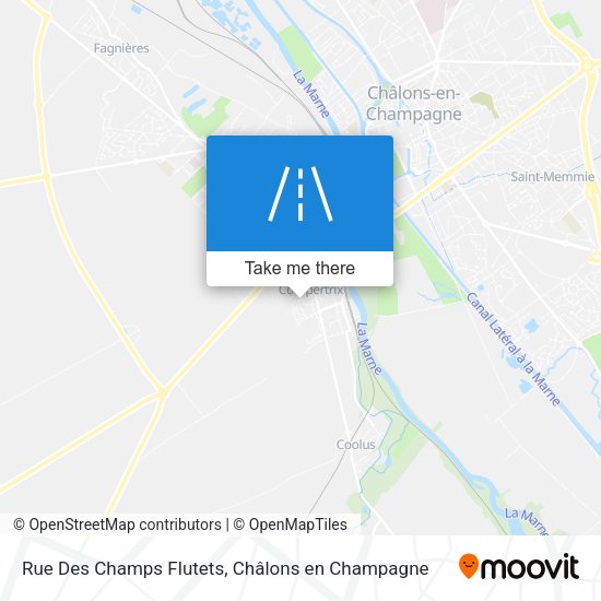 Rue Des Champs Flutets map