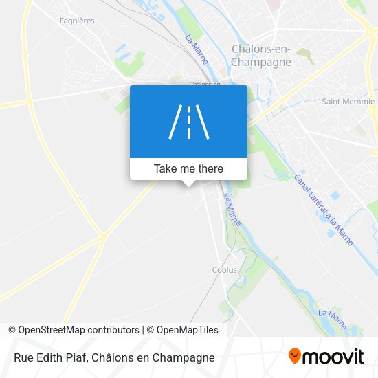 Rue Edith Piaf map