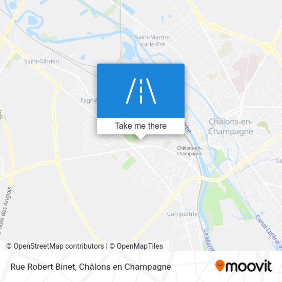 Rue Robert Binet map