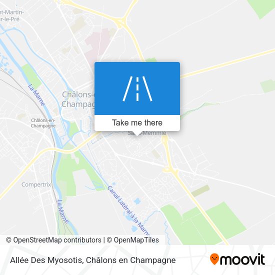 Allée Des Myosotis map