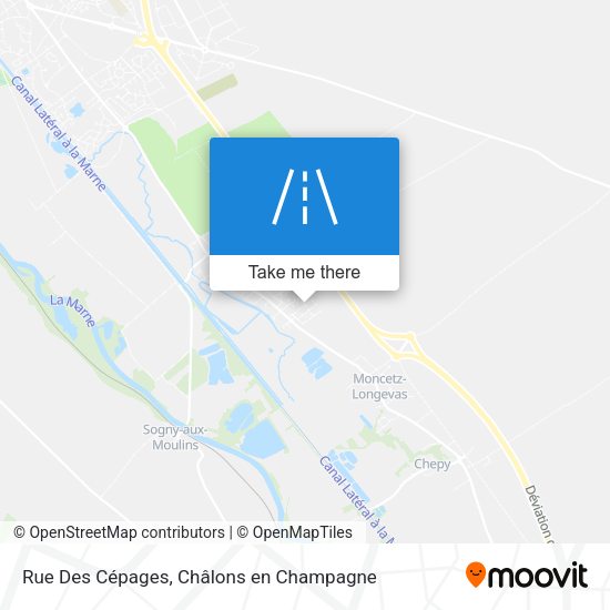 Rue Des Cépages map