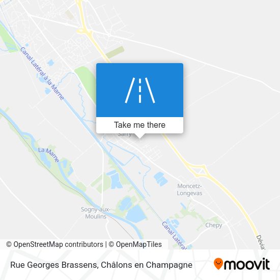 Rue Georges Brassens map