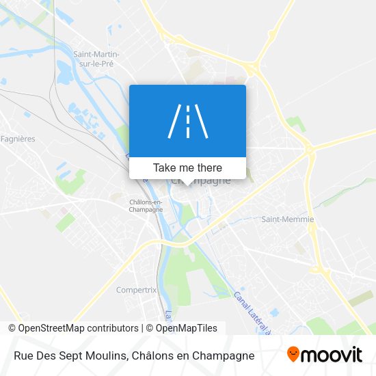 Rue Des Sept Moulins map