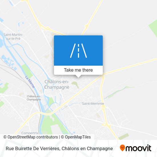 Rue Buirette De Verrières map