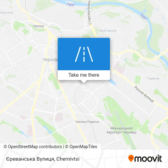 Карта Єреванська Вулиця