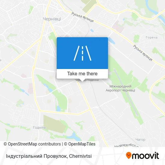 Карта Індустріальний Провулок