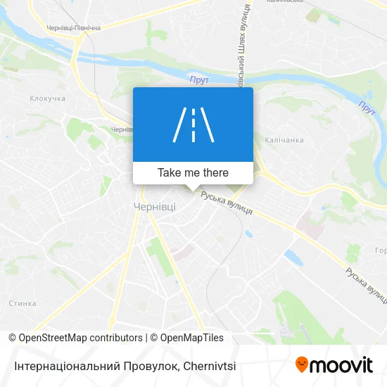 Карта Інтернаціональний Провулок