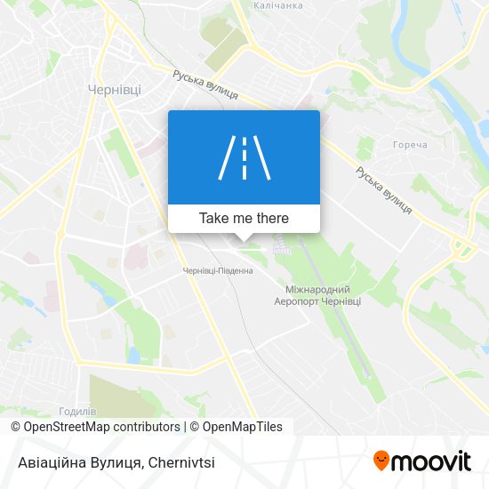 Карта Авіаційна Вулиця