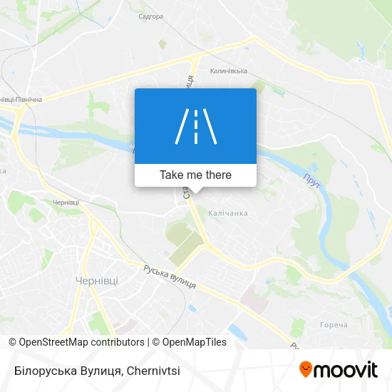 Карта Білоруська Вулиця