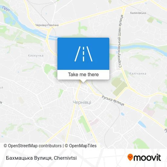 Карта Бахмацька Вулиця