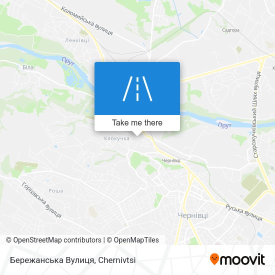 Бережанська Вулиця map