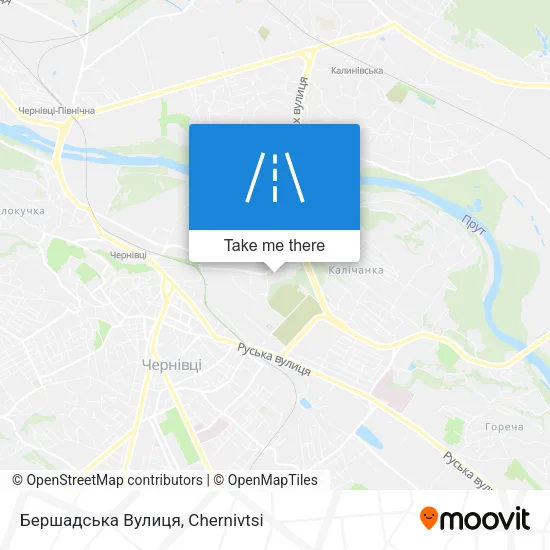Карта Бершадська Вулиця