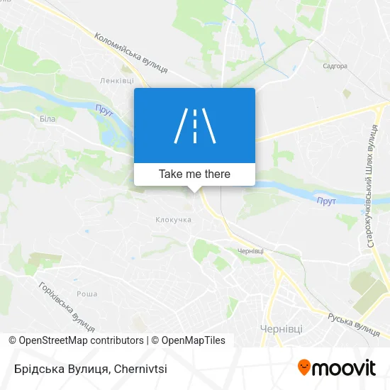 Карта Брідська Вулиця