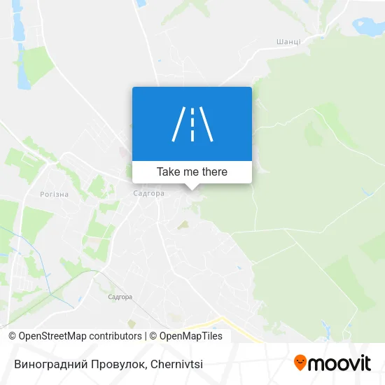Карта Виноградний Провулок