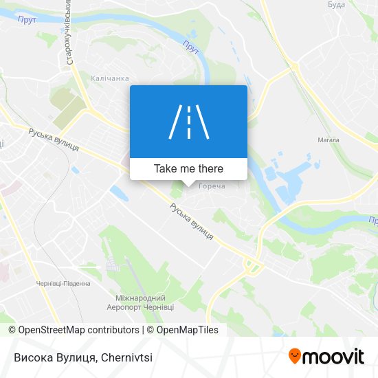 Висока Вулиця map