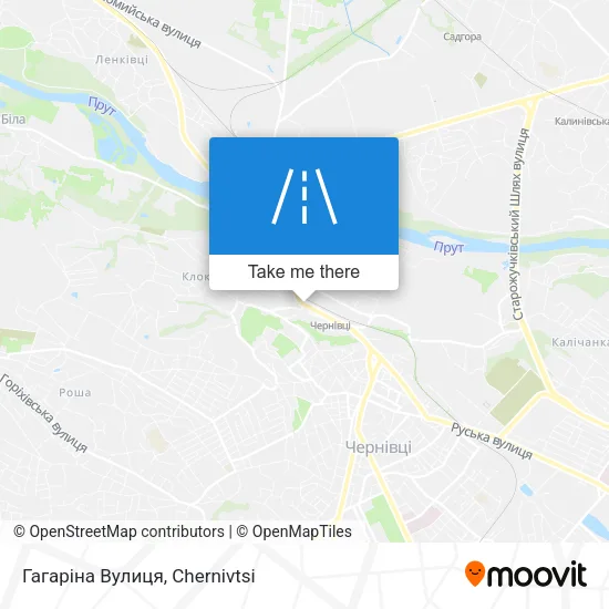Карта Гагаріна Вулиця