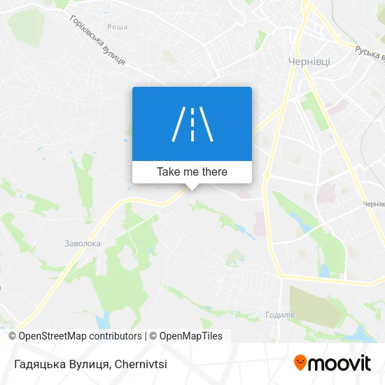 Карта Гадяцька Вулиця