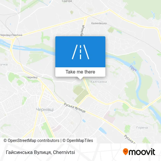 Карта Гайсинська Вулиця
