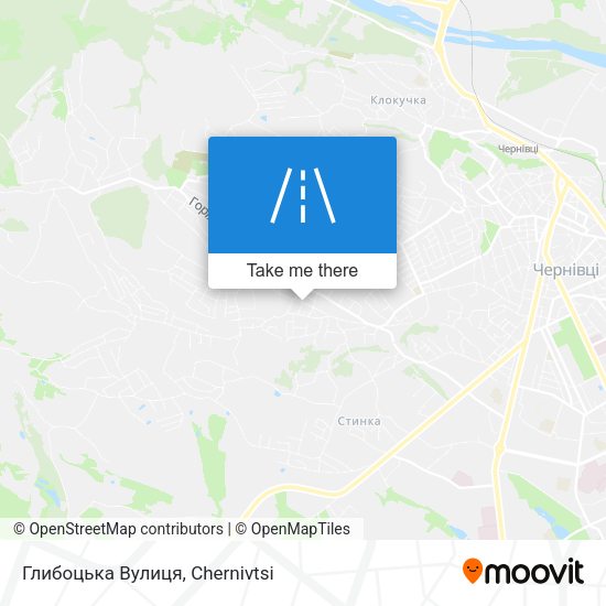 Карта Глибоцька Вулиця