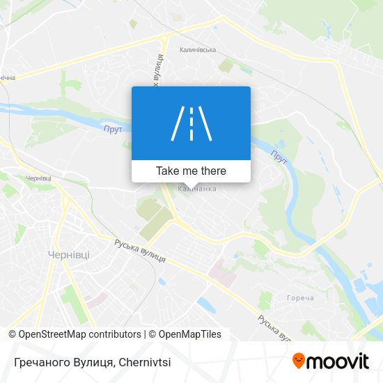 Гречаного Вулиця map