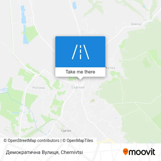 Карта Демократична Вулиця