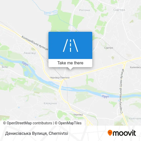 Денисівська Вулиця map