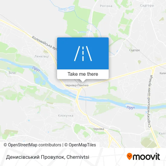 Карта Денисівський Провулок