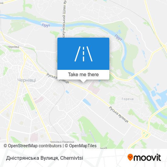 Дністрянська Вулиця map