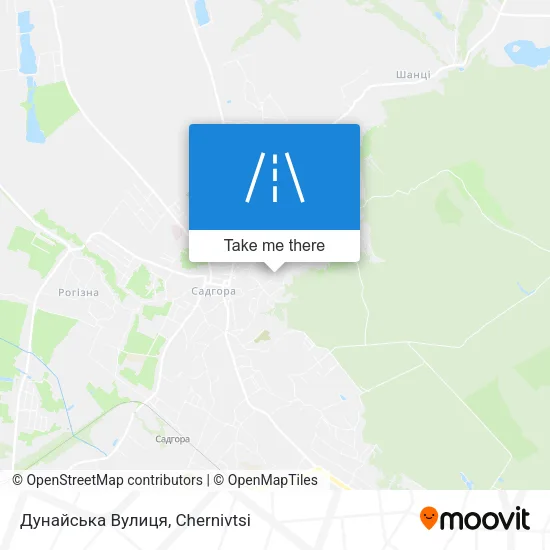 Карта Дунайська Вулиця