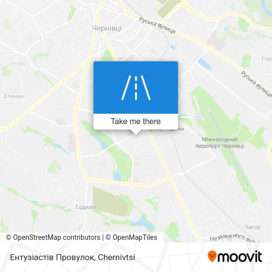 Карта Ентузіастів Провулок