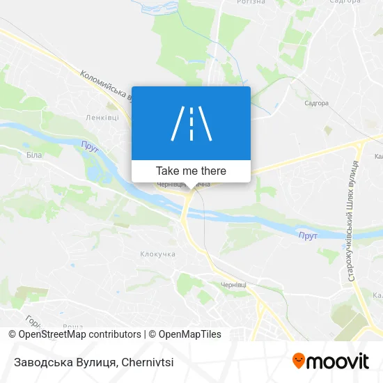 Карта Заводська Вулиця