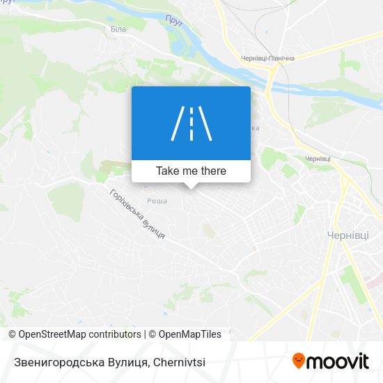 Карта Звенигородська Вулиця