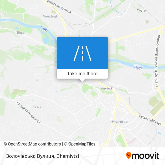 Карта Золочівська Вулиця