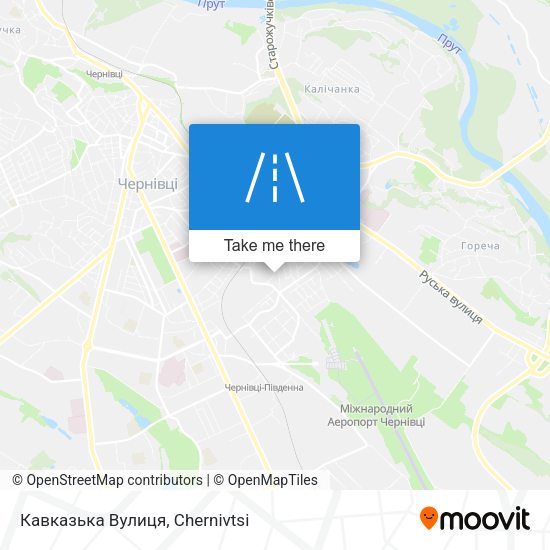 Карта Кавказька Вулиця