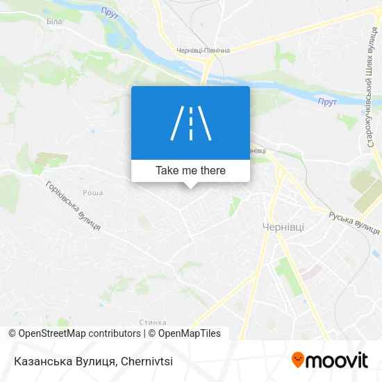 Карта Казанська Вулиця