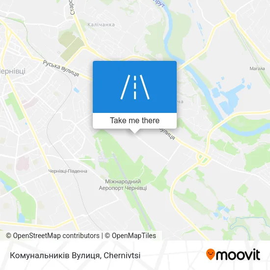 Карта Комунальників Вулиця