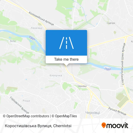 Карта Коростишівська Вулиця