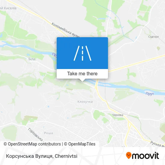 Карта Корсунська Вулиця
