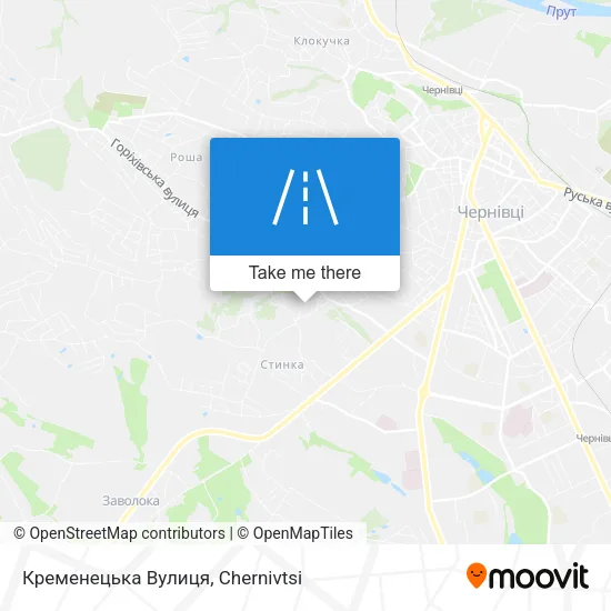 Карта Кременецька Вулиця