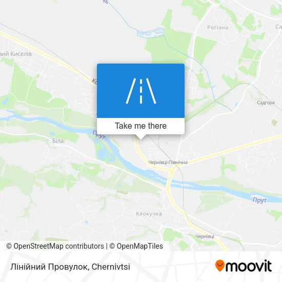 Карта Лінійний Провулок