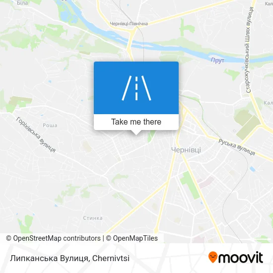 Карта Липканська Вулиця
