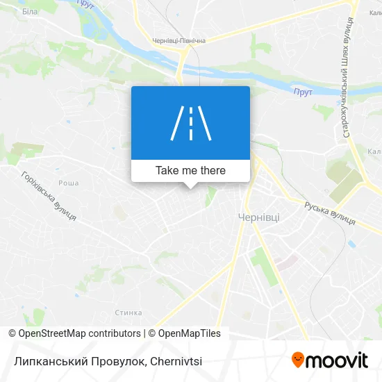 Карта Липканський Провулок