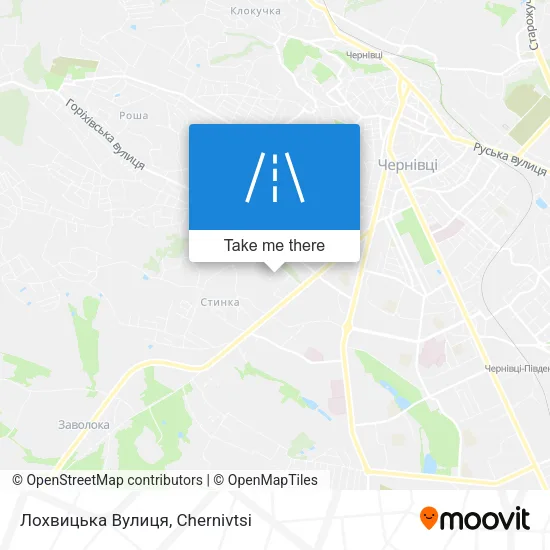 Карта Лохвицька Вулиця