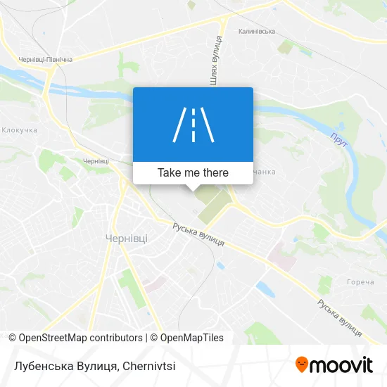 Карта Лубенська Вулиця