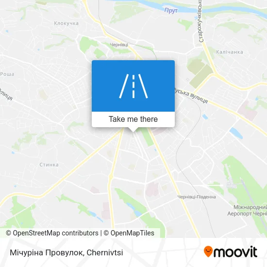 Карта Мічуріна Провулок