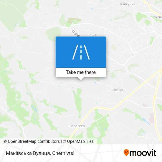 Карта Макіївська Вулиця
