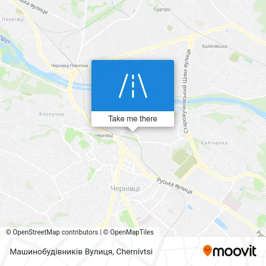 Карта Машинобудівників Вулиця