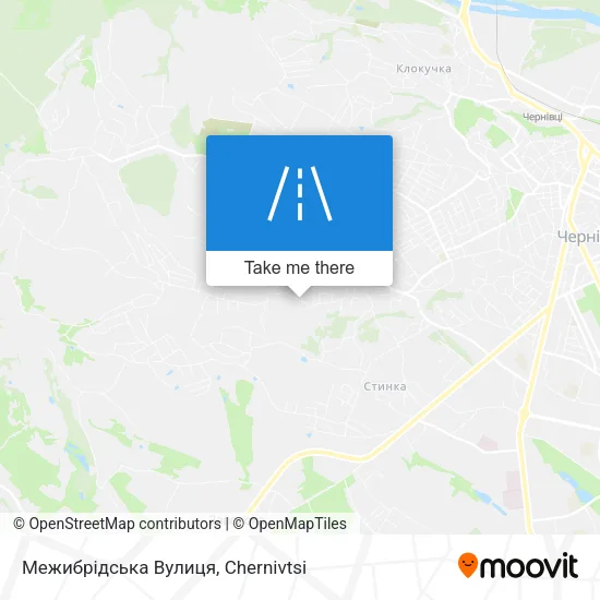 Карта Межибрідська Вулиця