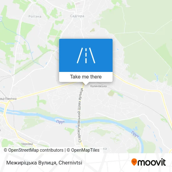 Карта Межиріцька Вулиця